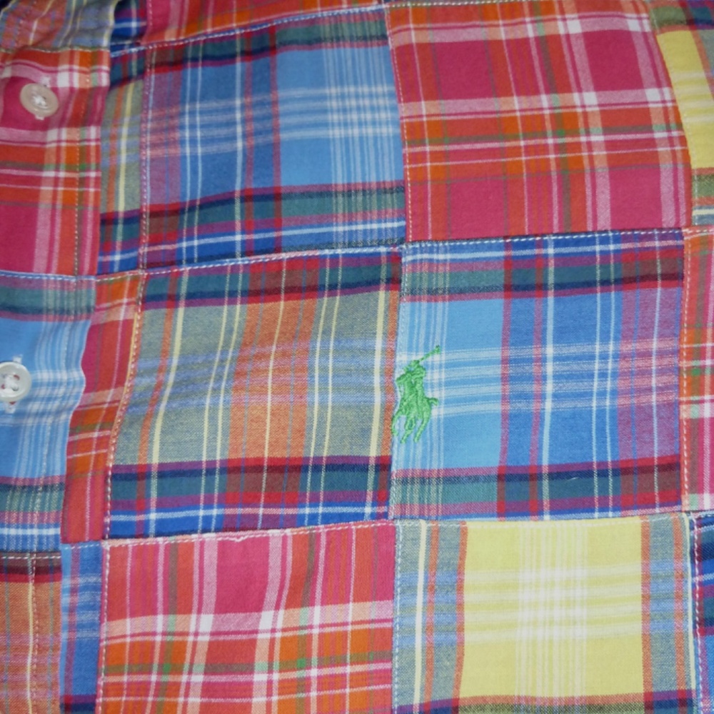 Ralph Lauren Patchwork LS Shirt-Vintage - Picture 4 of 7